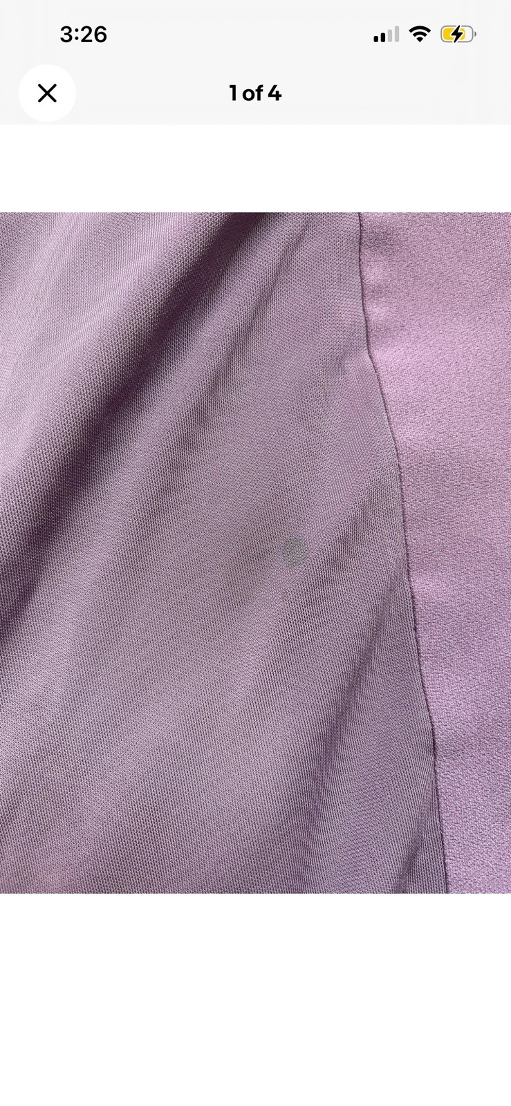 Versace ‘95 Medusa Hardware Draped Silk Slit Gown Lilac Dusty Lavender Sz 40