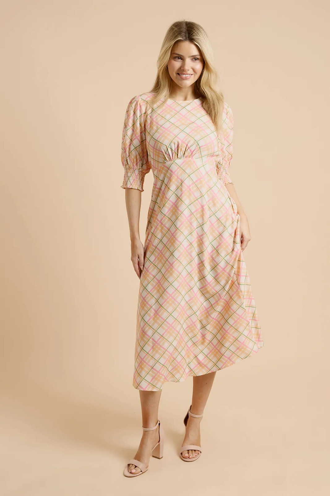 Dorothy Perkins Cream Midi Dress Womens Occasion Dresses