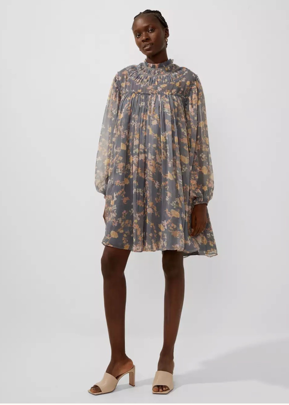 *NEW* – Size S – 8 UK – French Connection Diana Recycled Crinkle Dress – Tunic