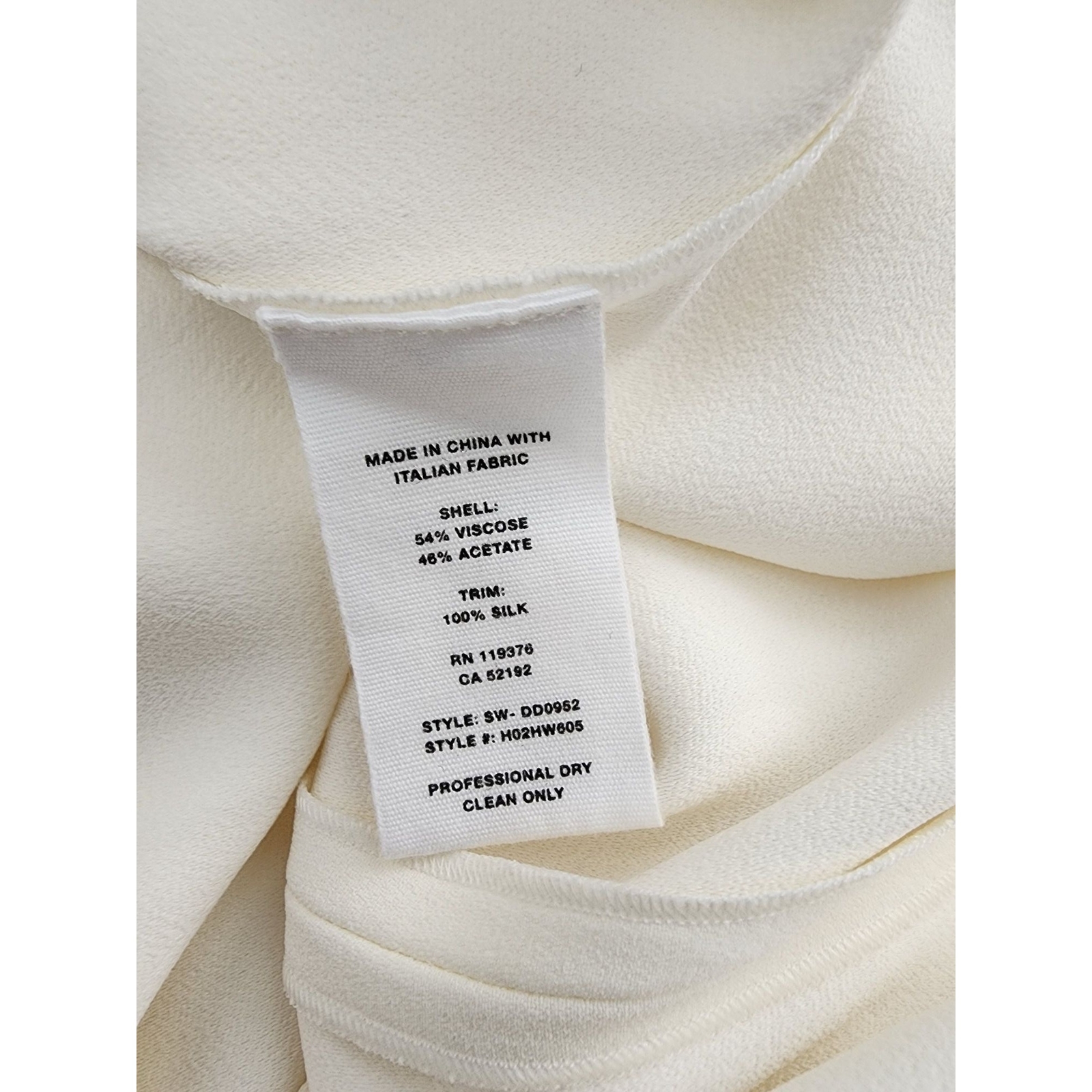 HELMUT LANG NWT Ivory Midi Dress Shoulder Tie Extra Small XS