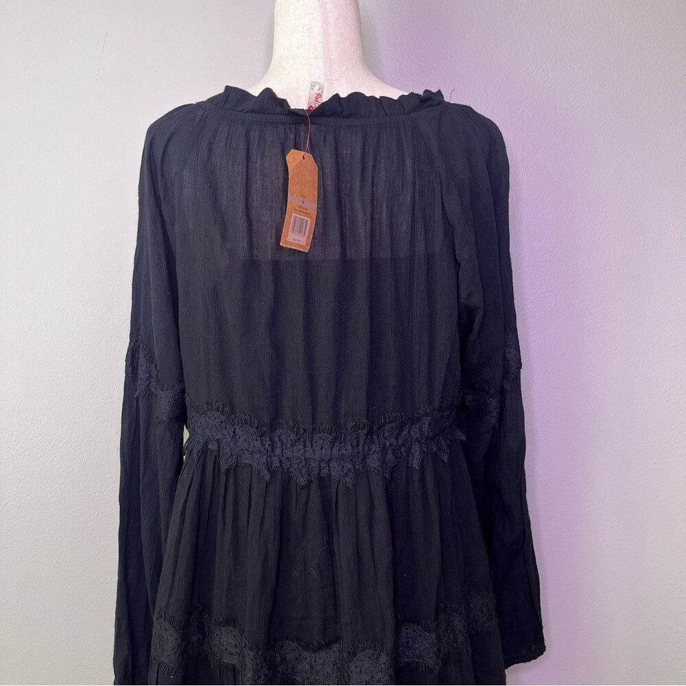 NWT Red Camel Black Heirloom Romance Peasant Dress / SZ 1X