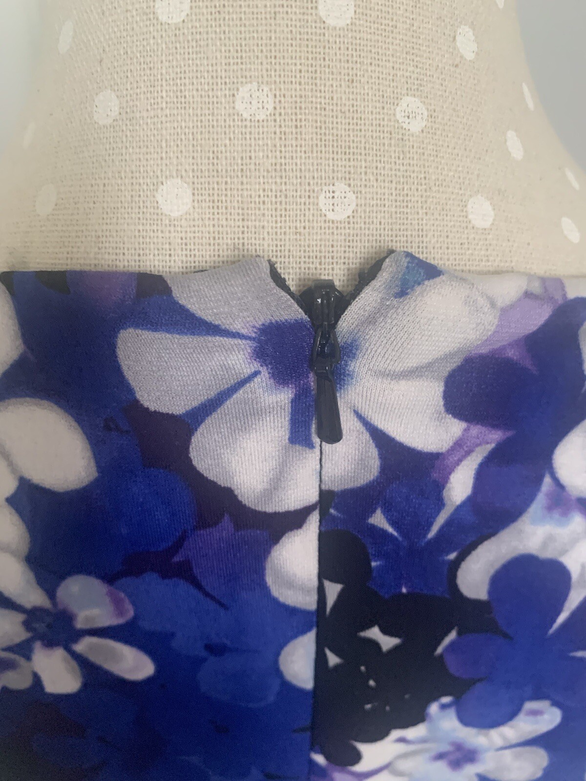PHASE EIGHT ROYAL/PURPLE/BLACK WIGGLE DRESS SIZE 10 , LINED WEDDING VGC