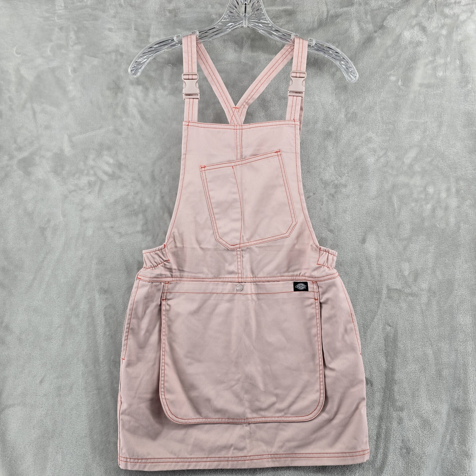 Dickies X UO Sixe S Bib Brace Pinafore Dress Pink Overall Kawaii Cute Urban