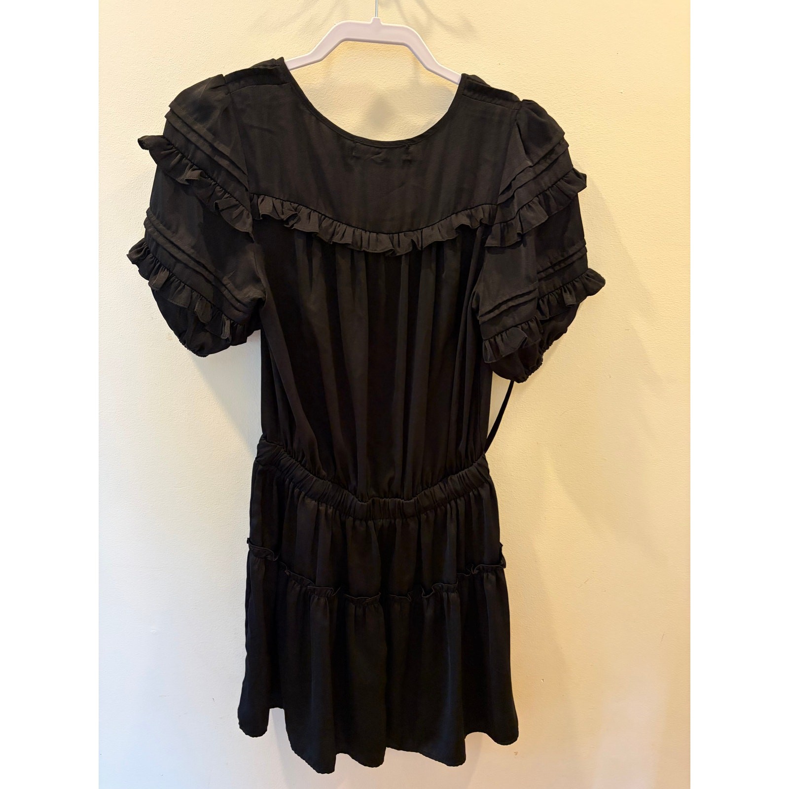 Black Ruffle Mini Dress | The Pants Store