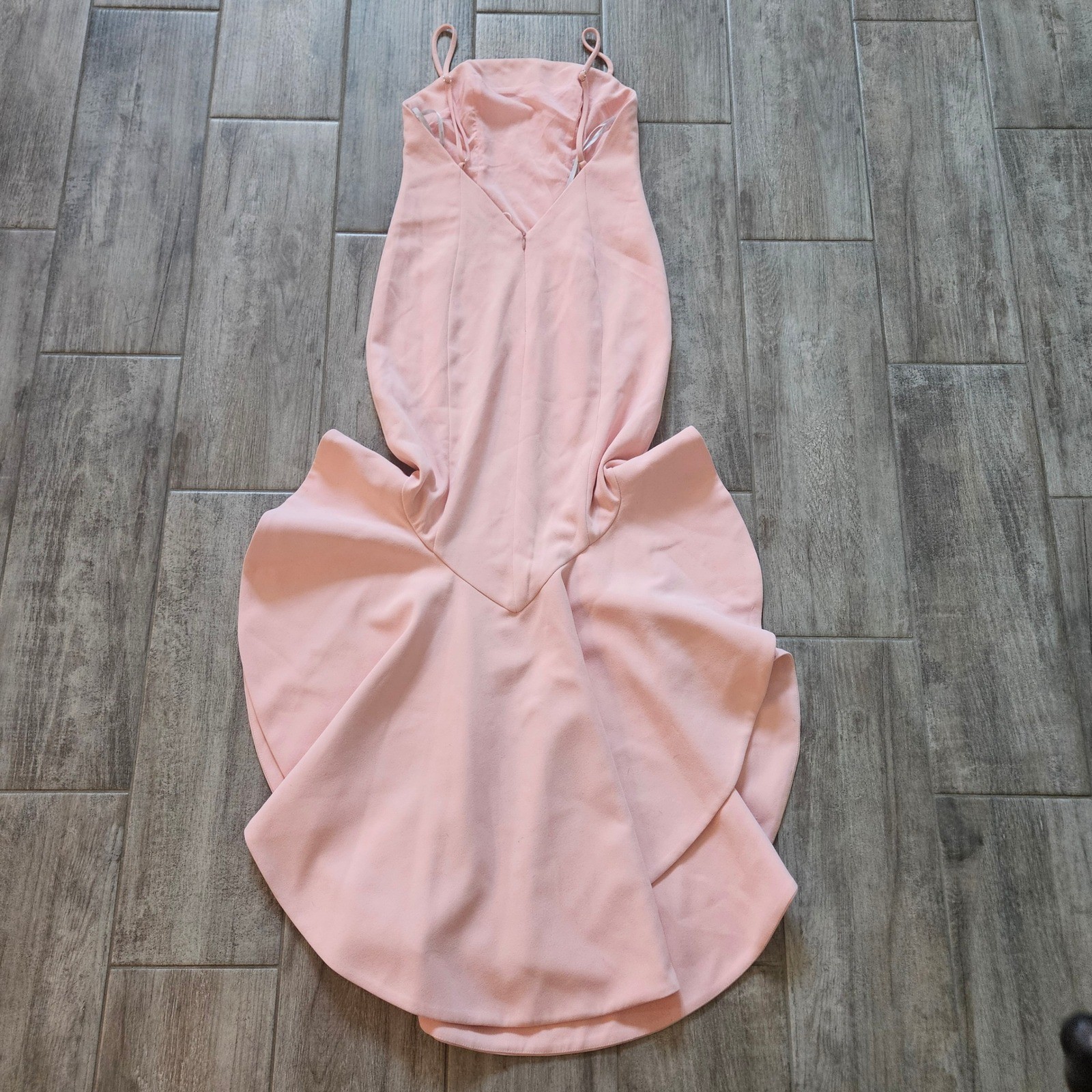 Lovers + Friends James Mermaid Midi Gown Size XS Pink NEW Ruffle Formal Dress