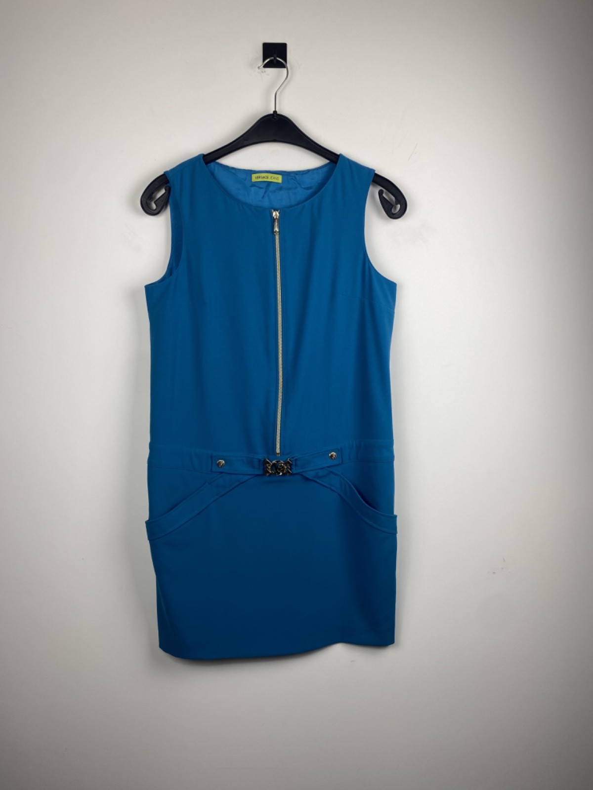 Versace Jeans Blue Bodycon Dress Women’s IT46 DE40 M-L Vintage Designer