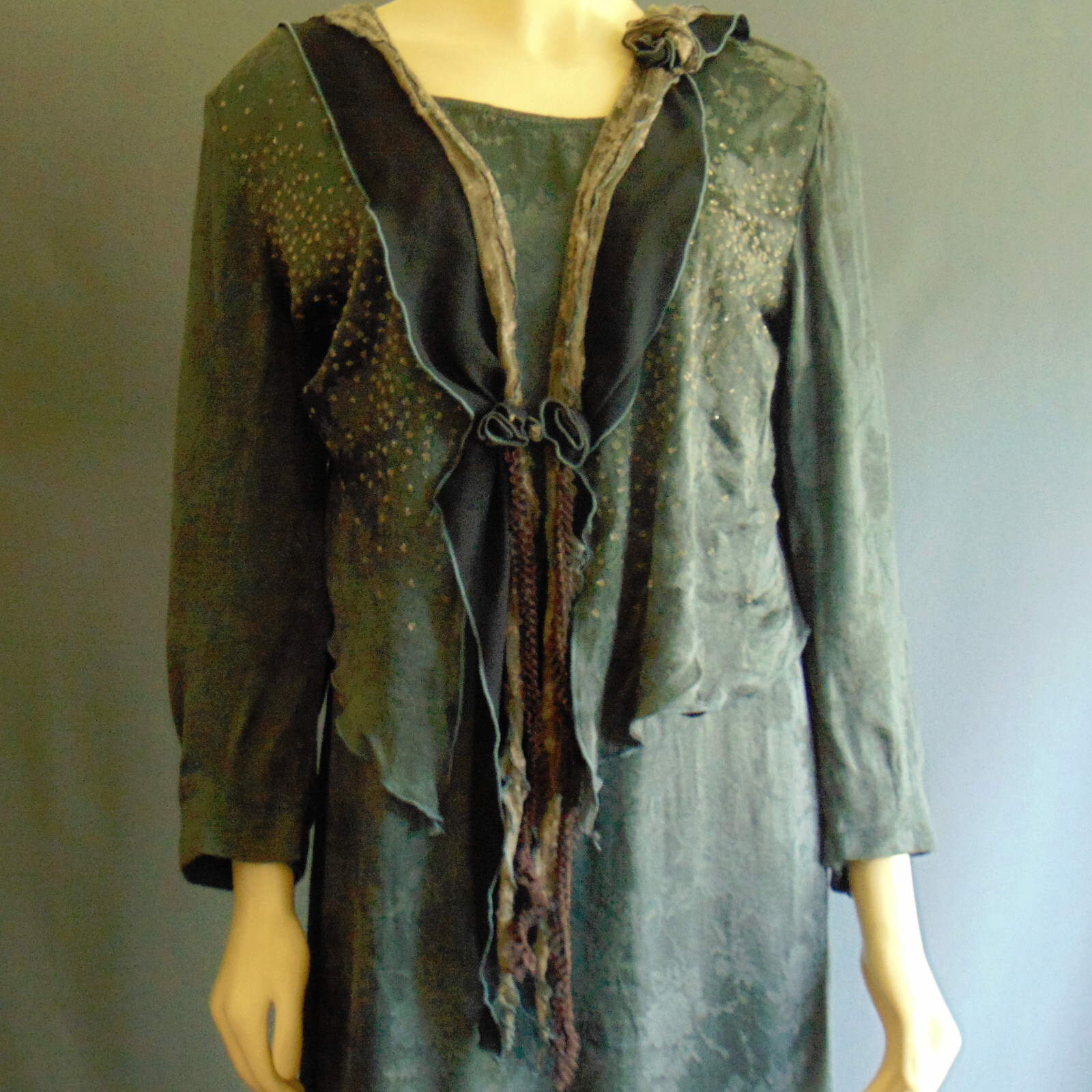 Current/Elliott Blue Wayfarer Stripe Cotton Hemp Distressed Muscle Tee Dress 1