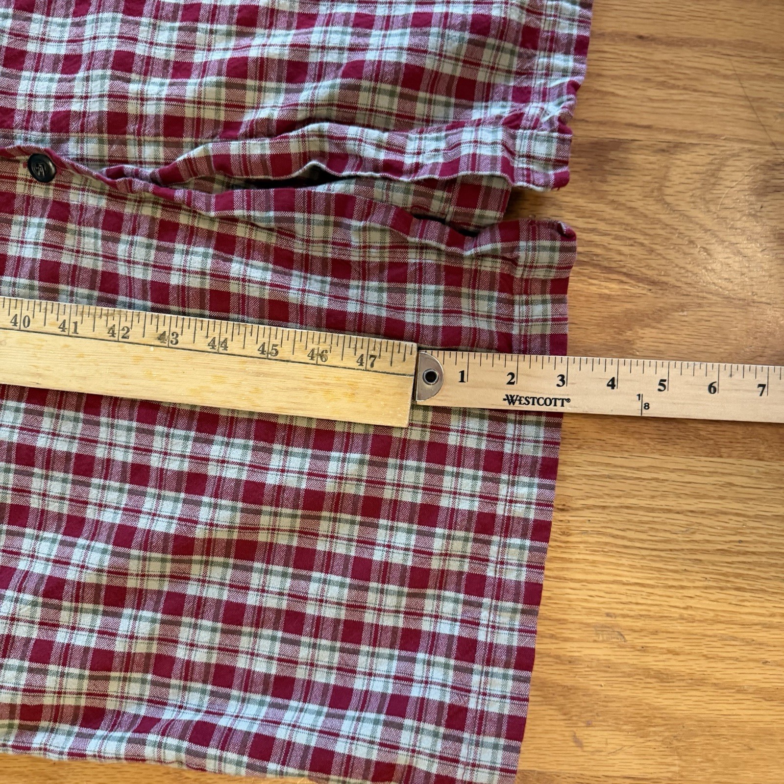 Red Plaid Sleeveless Maxi Dress Sz L 90s Y2K Grunge Western Cottagecore