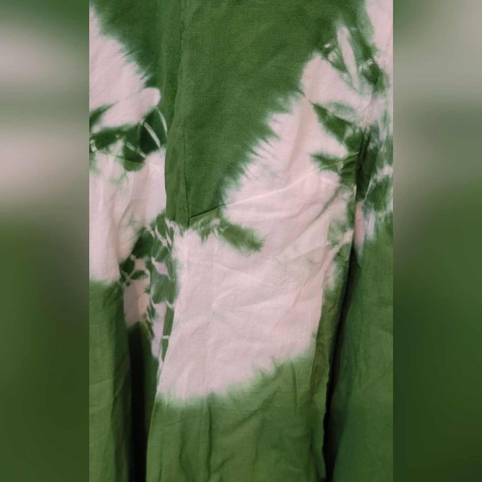 NWT Sakkas Windsong Tie Dye Green/White Two Way Dress Size Free/OS/0-16