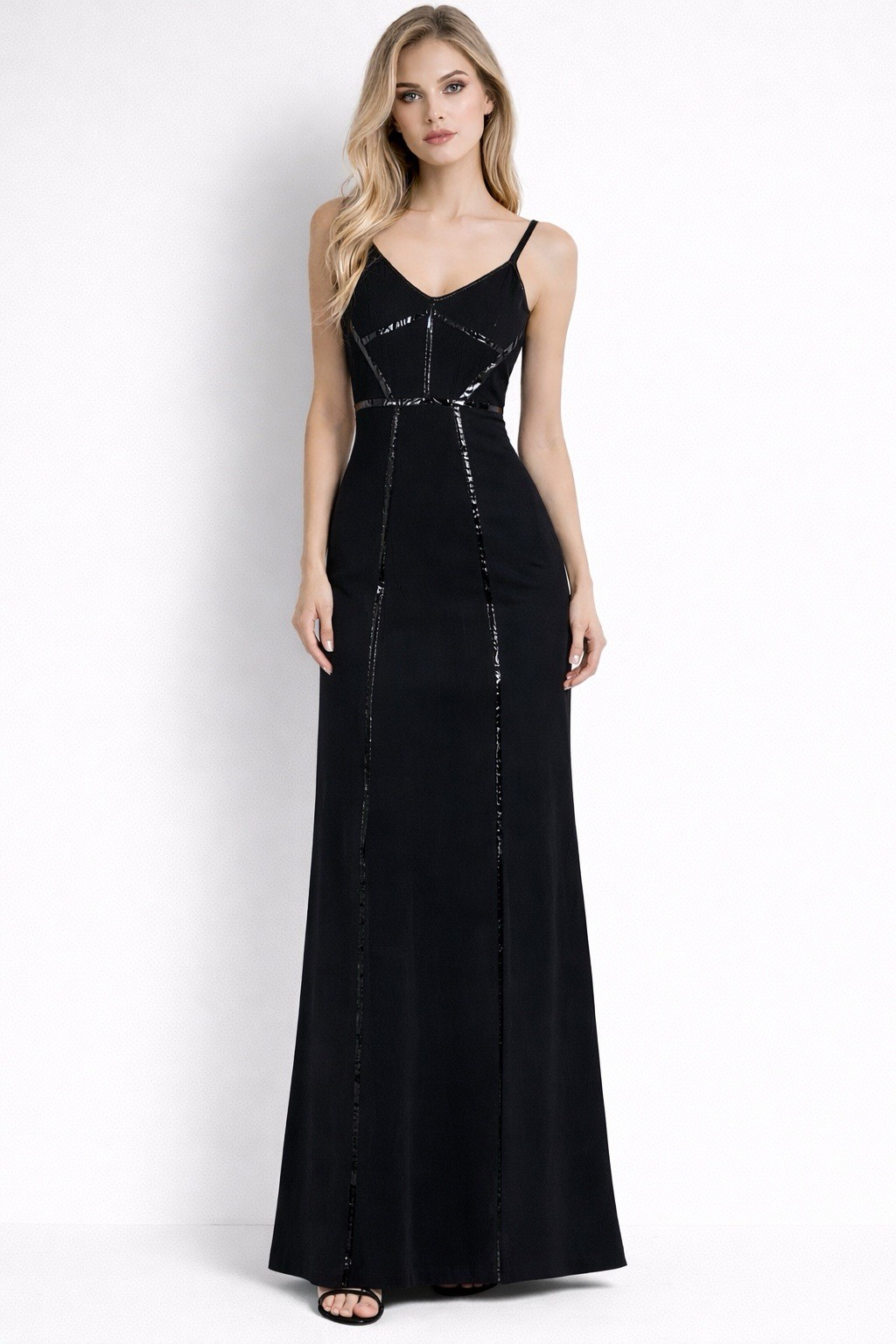 MaxMara Sportmax Fiandra Maxi Slip Dress Black 100% Silk Women’s Size 2 Sexy NWT