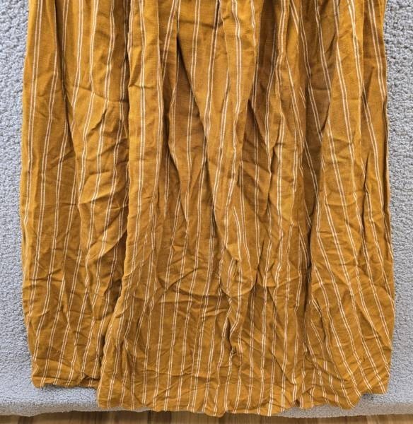 1.STATE Linen Blend Printed Twist-Front Sleeveless Maxi Dress Womens L Sunflower