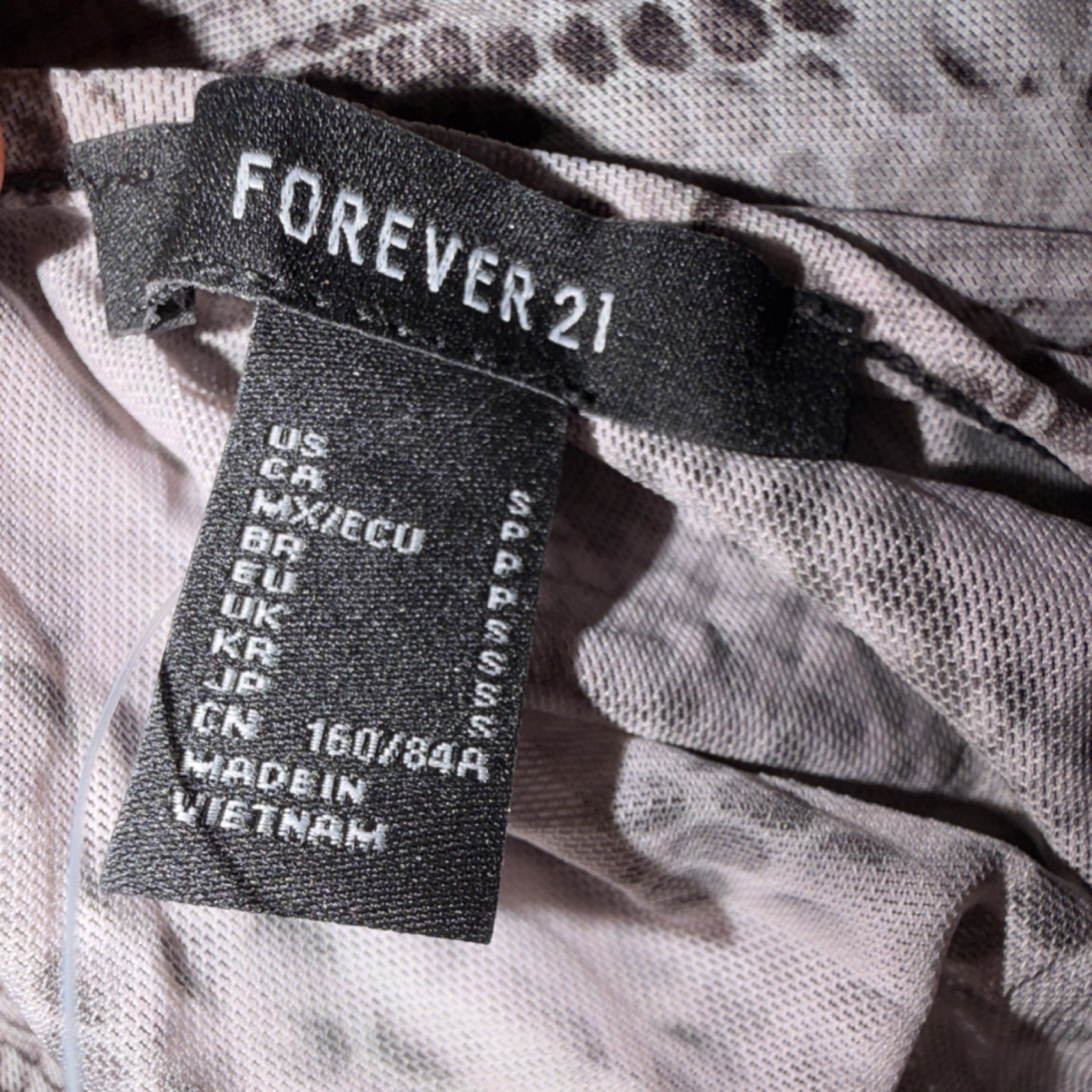 Forever 21 Snake Print Mesh Bodycon Mini Dress Grey Multi Size S
