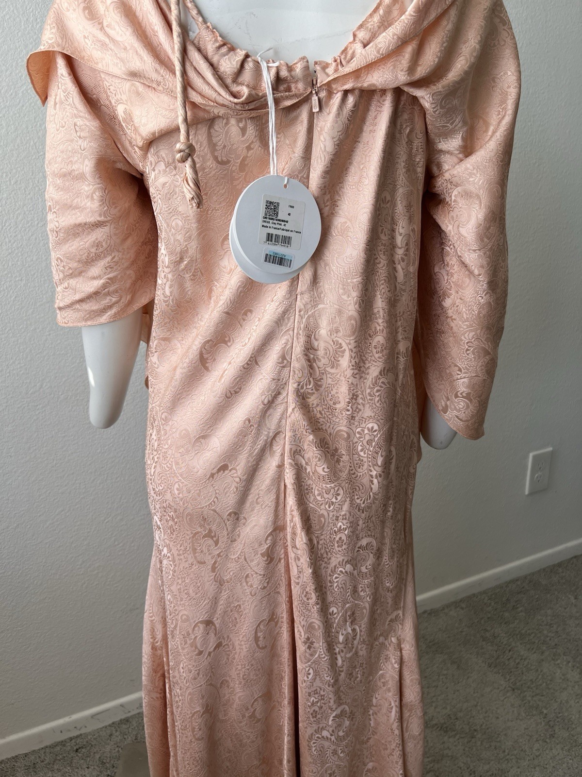 CHLOÉ 100% SILK JacquaRD Maxi dress – MADE IN FRANCE- 42