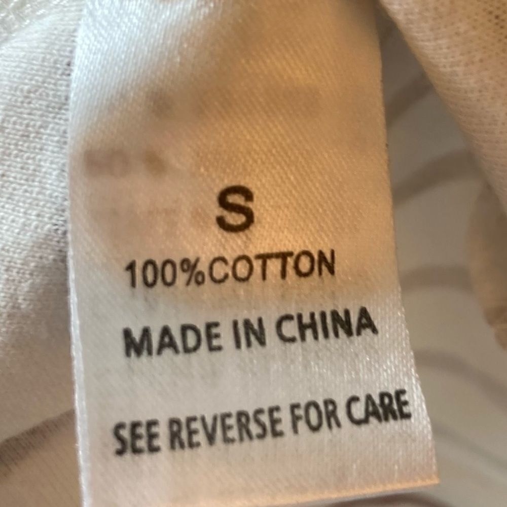 Wishlist Off-White And Taupe Stripe Short Sleeve Dress, Size S
