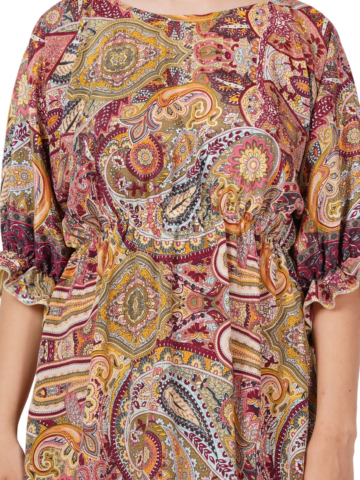 Women’s Caribbean Outfits Printed Mini 3/4 Ruffle Sleeve Dress wholesale Mix lot