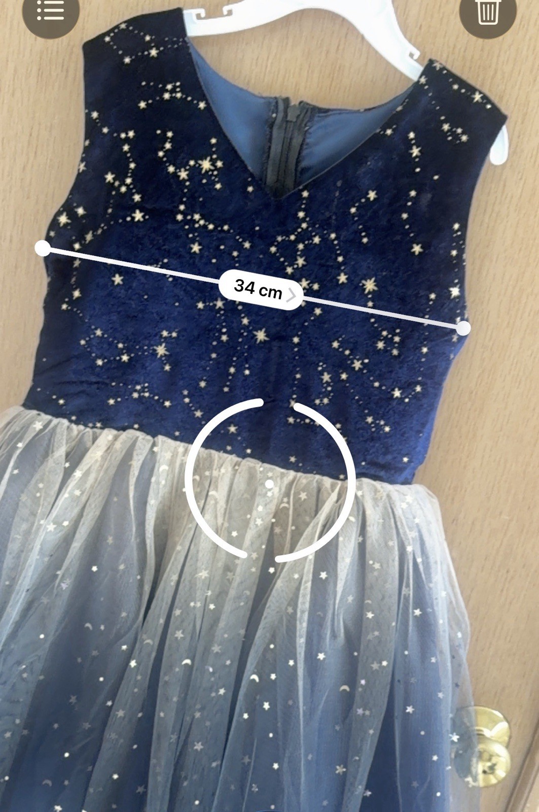 Navy Starburst Tulle Party Dress