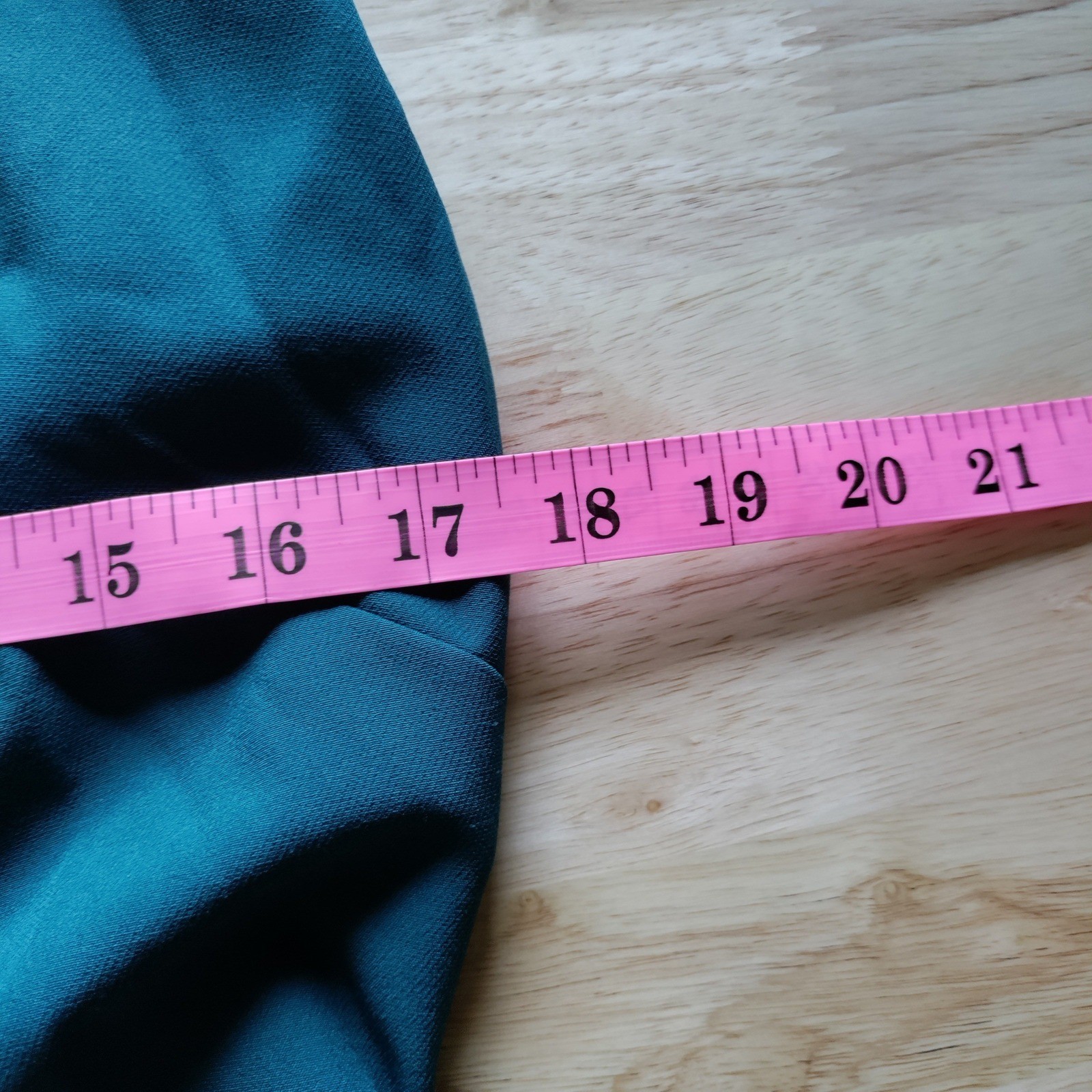 Express Womens Teal Green V-Neck Ruched Midi Sheath Dress Size M RN 55285