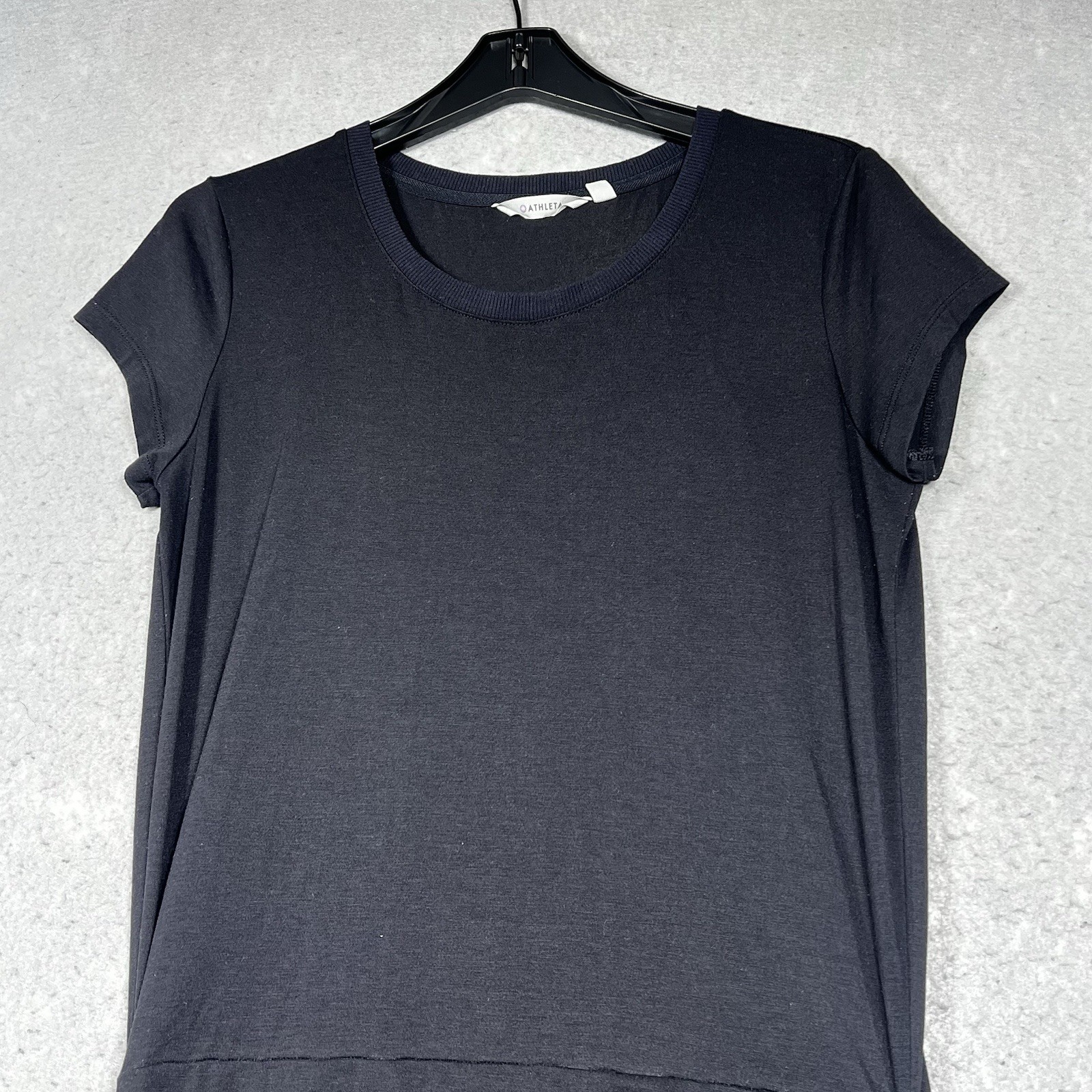 Athleta Dress Womens Medium Bodycon Stretch Knit Athleisure Casual Fitted Black
