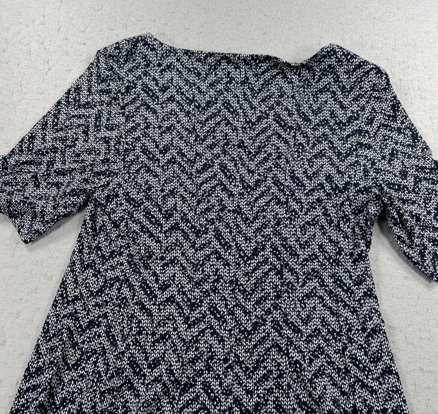 Dressbarn DB Established 1962 Dress 16P Navy White Stretch Knee Length NWT