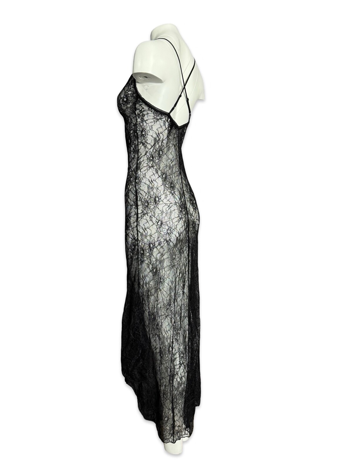 Widow Goth Sexy Lace Punk Rave Vampire Witch Midnight Hour Slip Black Dress