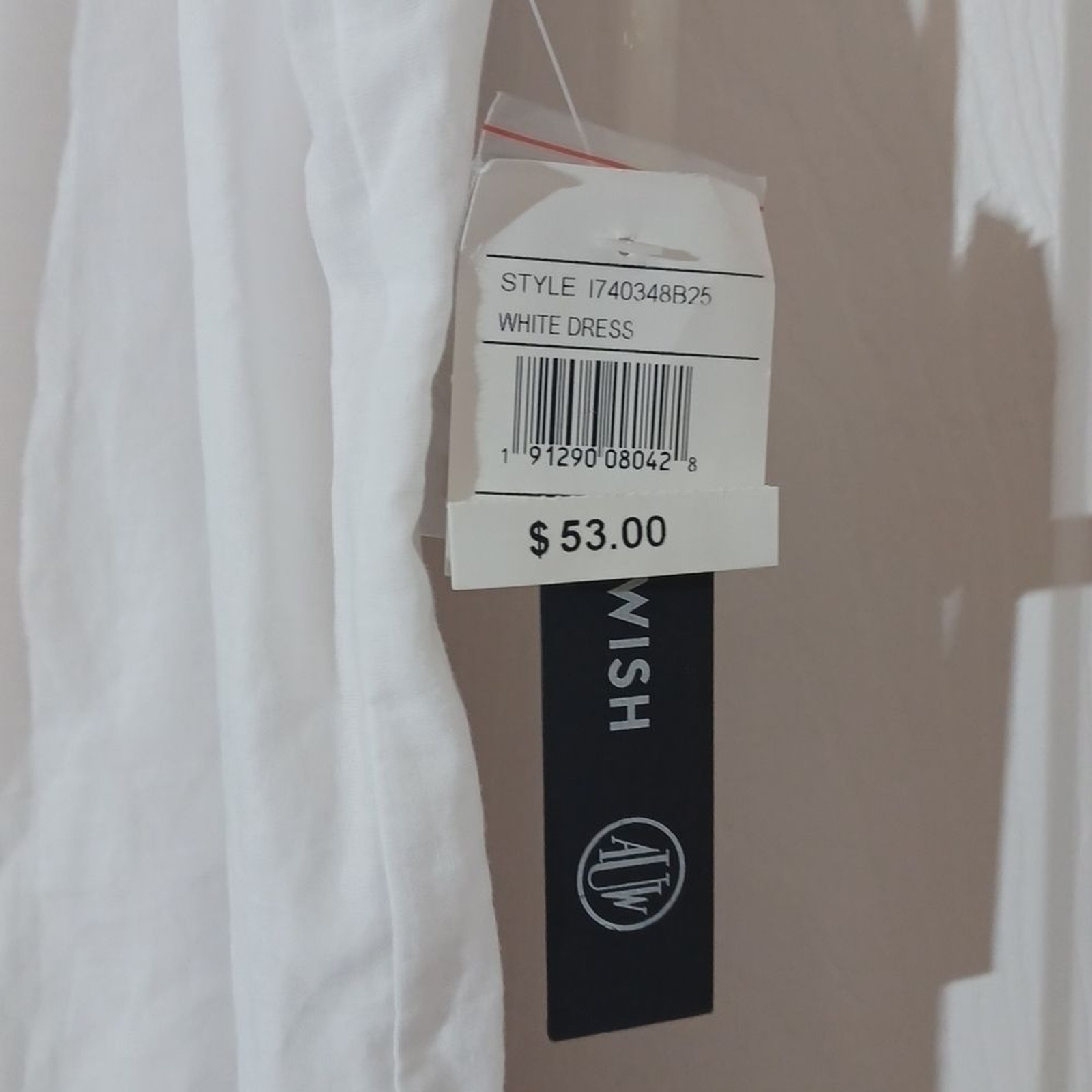 As U WISH MEDIUM WHITE EYELET LINED SUNDRESS NWT