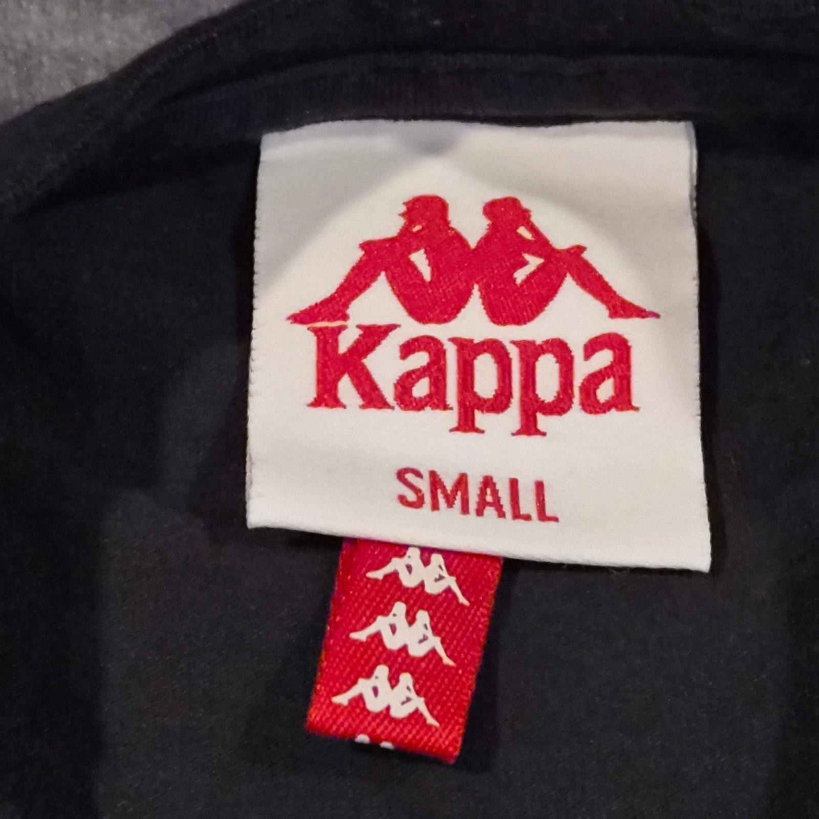 Kappa Authentic Black Graphic Asymmetrical T-Shirt Dress Small Streetwear Logo