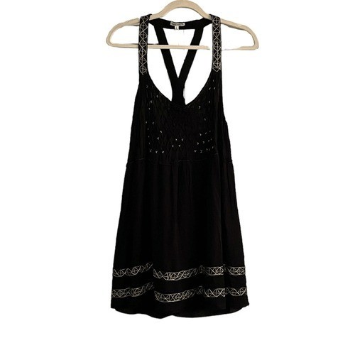 Poupette St Barth Women’s Racerback Viscose Crinkle Dress, Size M, NWT
