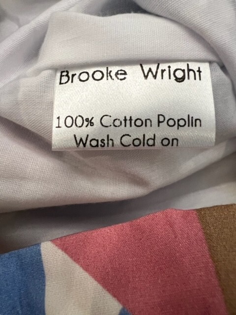 Brooke Wright Willow Quilt Dress Cotton Poplin Size Medium Cottage NWT USA MADE