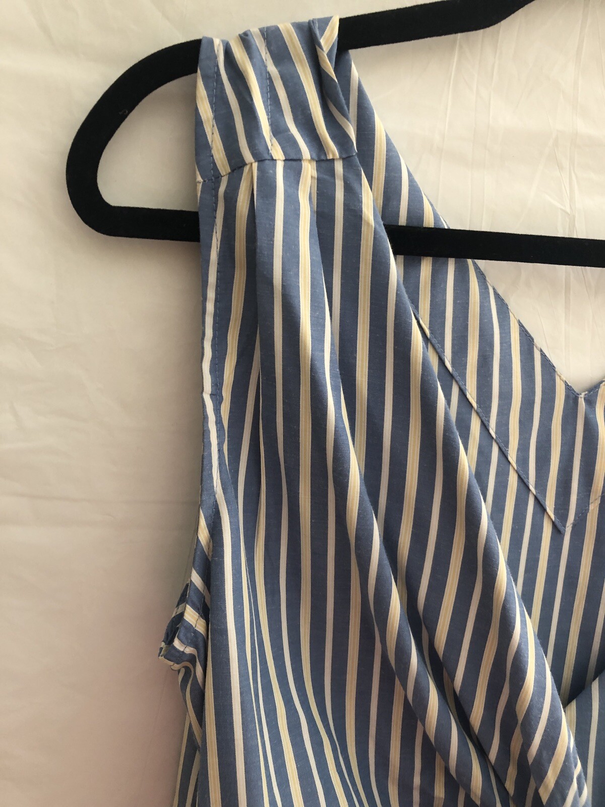 Style Envy Wrap Dress sz L Large Summer Womens Navy White