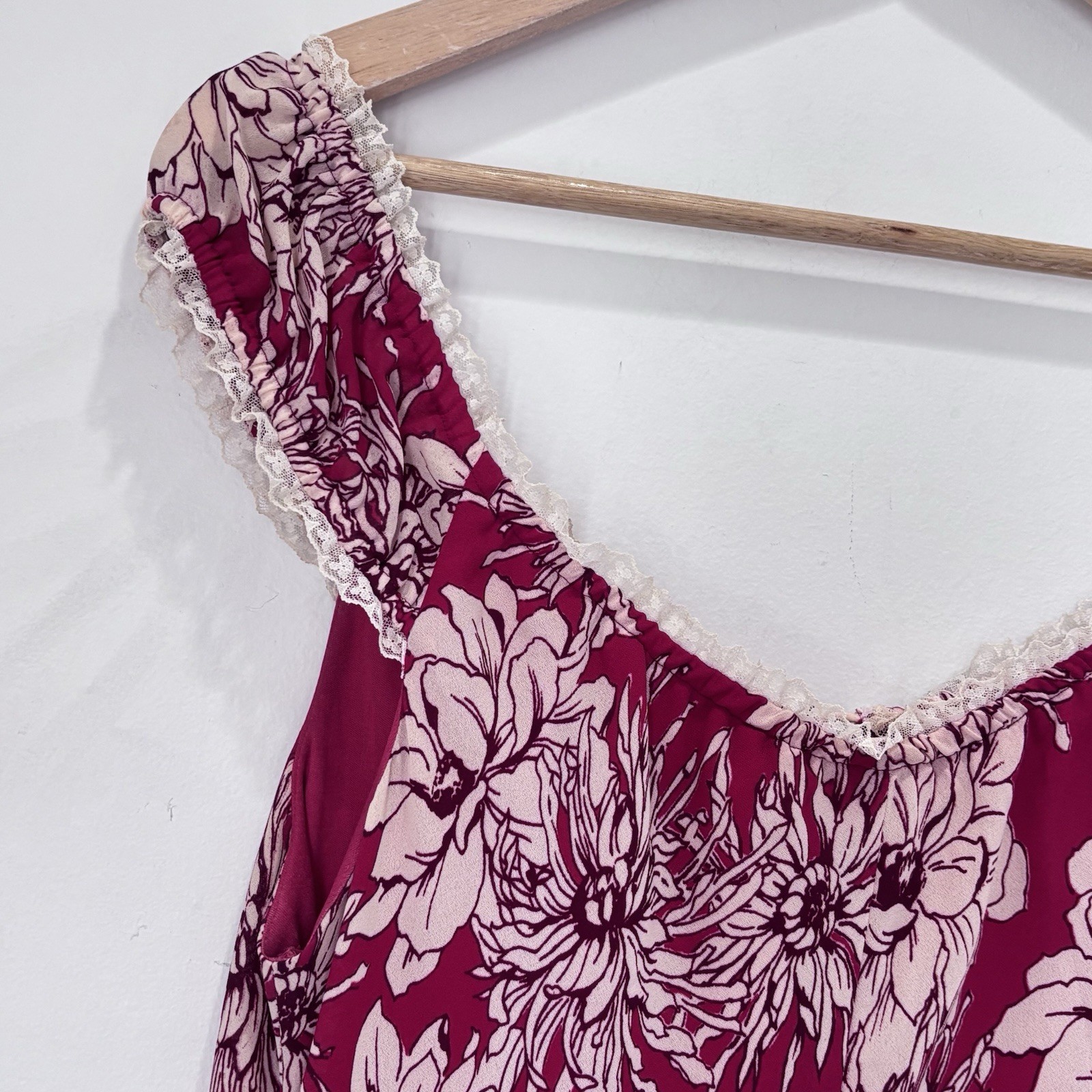 Vintage Jonathan Martin Whimsical Lace Trim Romantic Fairy Y2K Dress Size 6 *C3