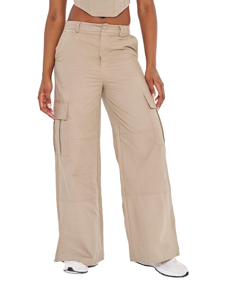 Extro&Vert Cargo Pocket Panel Trouser Women’s Tan 8