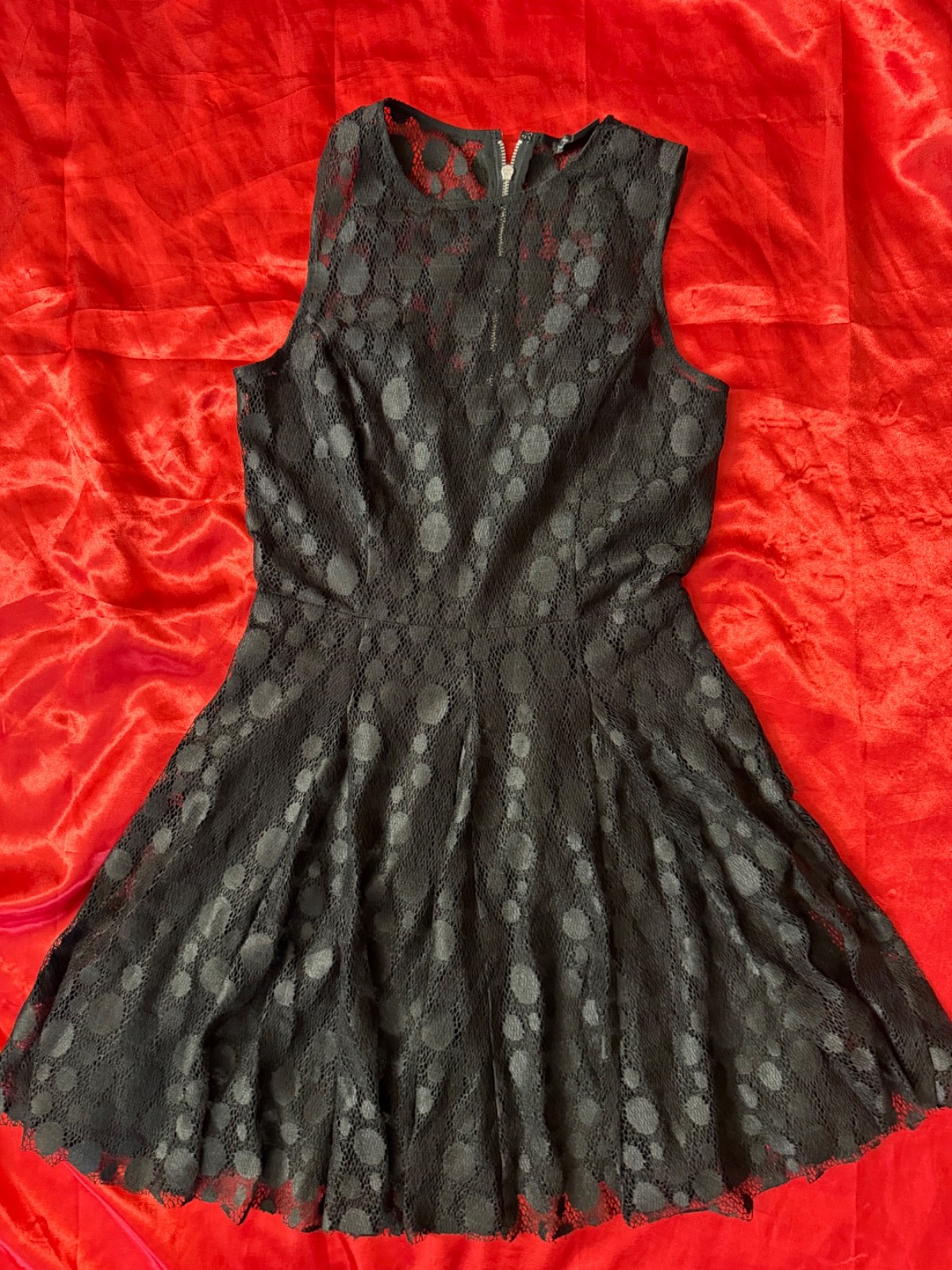 New A/X Armani Exchange size 2 black lace sleeveless dress