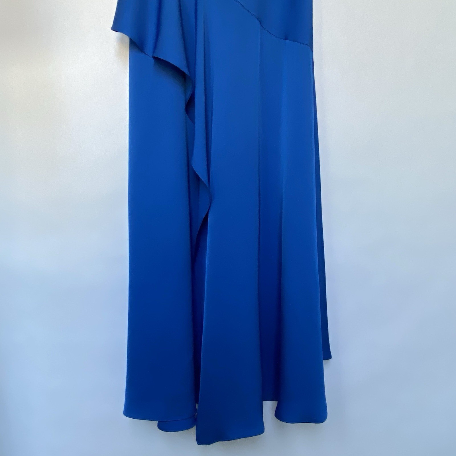 NWT Kobi Halperin Lili Bias Cut Blue Jay Long Midi Dress Evening Wedding Guest S