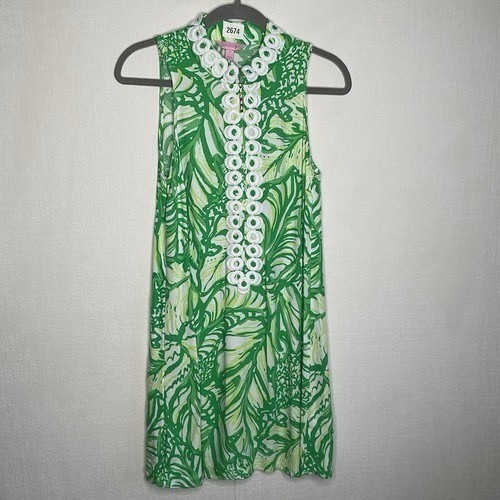 Lilly Pulitzer Finders Keepers Lace Trim Mini Shift Dress Women 2 Sri Lanka