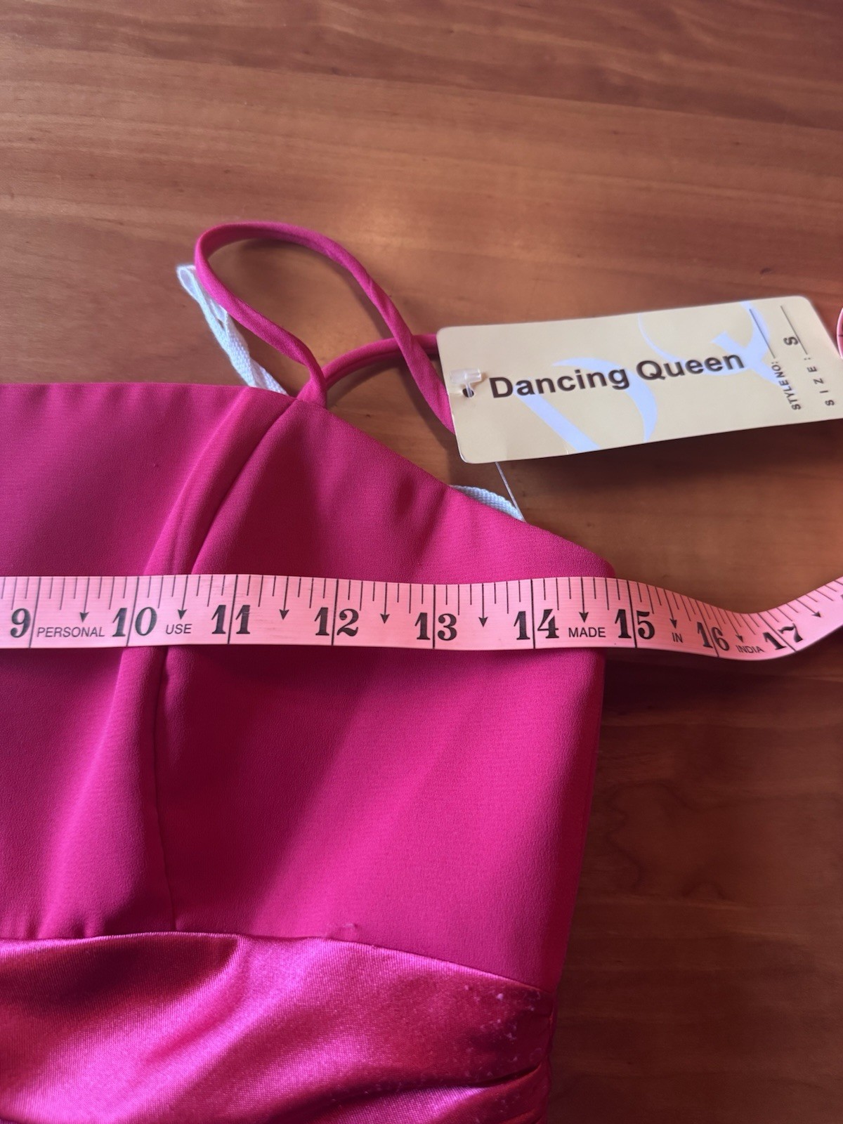 NWT Dancing Queen Pink Straight Strapless Party Dress Woman’s Size Small Wedding
