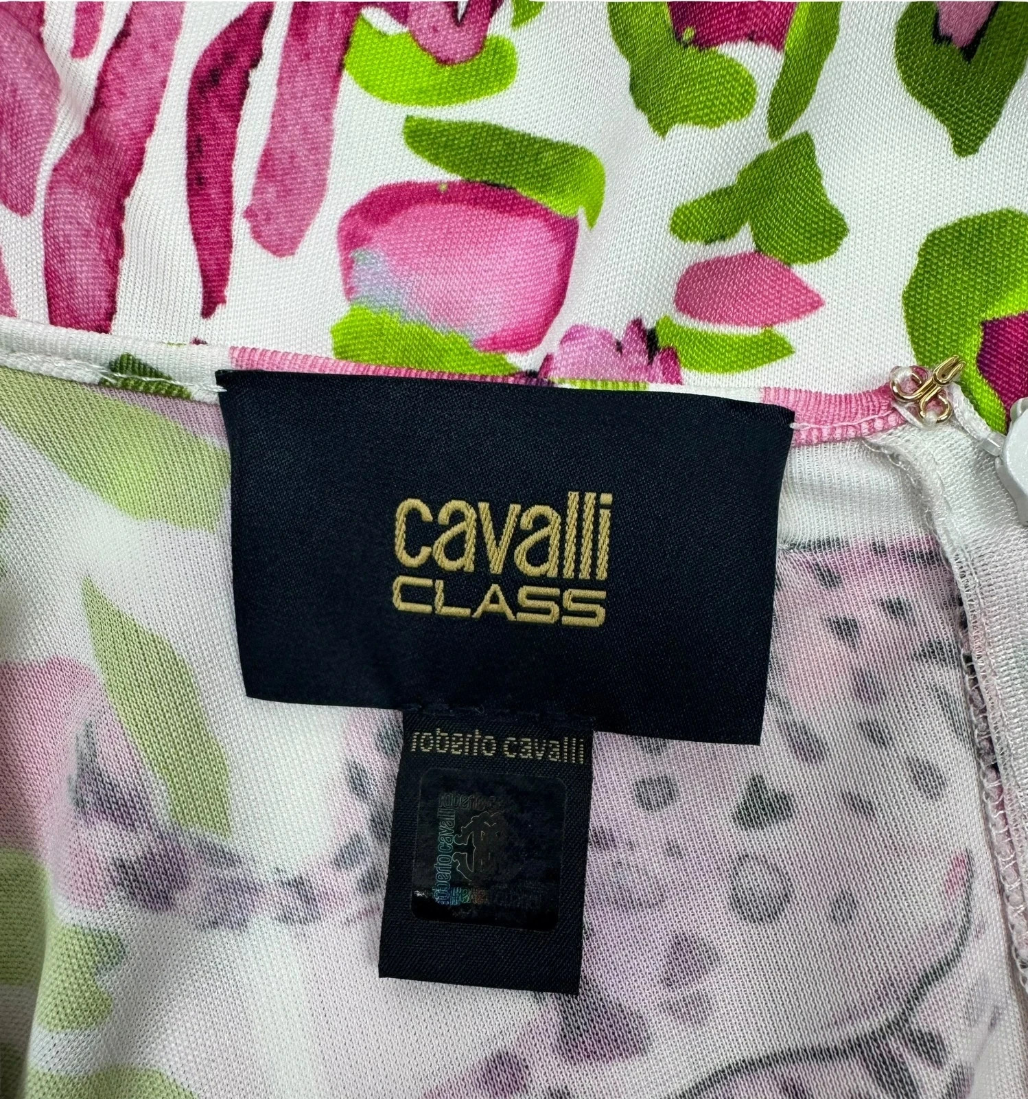 Cavalli Class Dress Animal Print Viscose