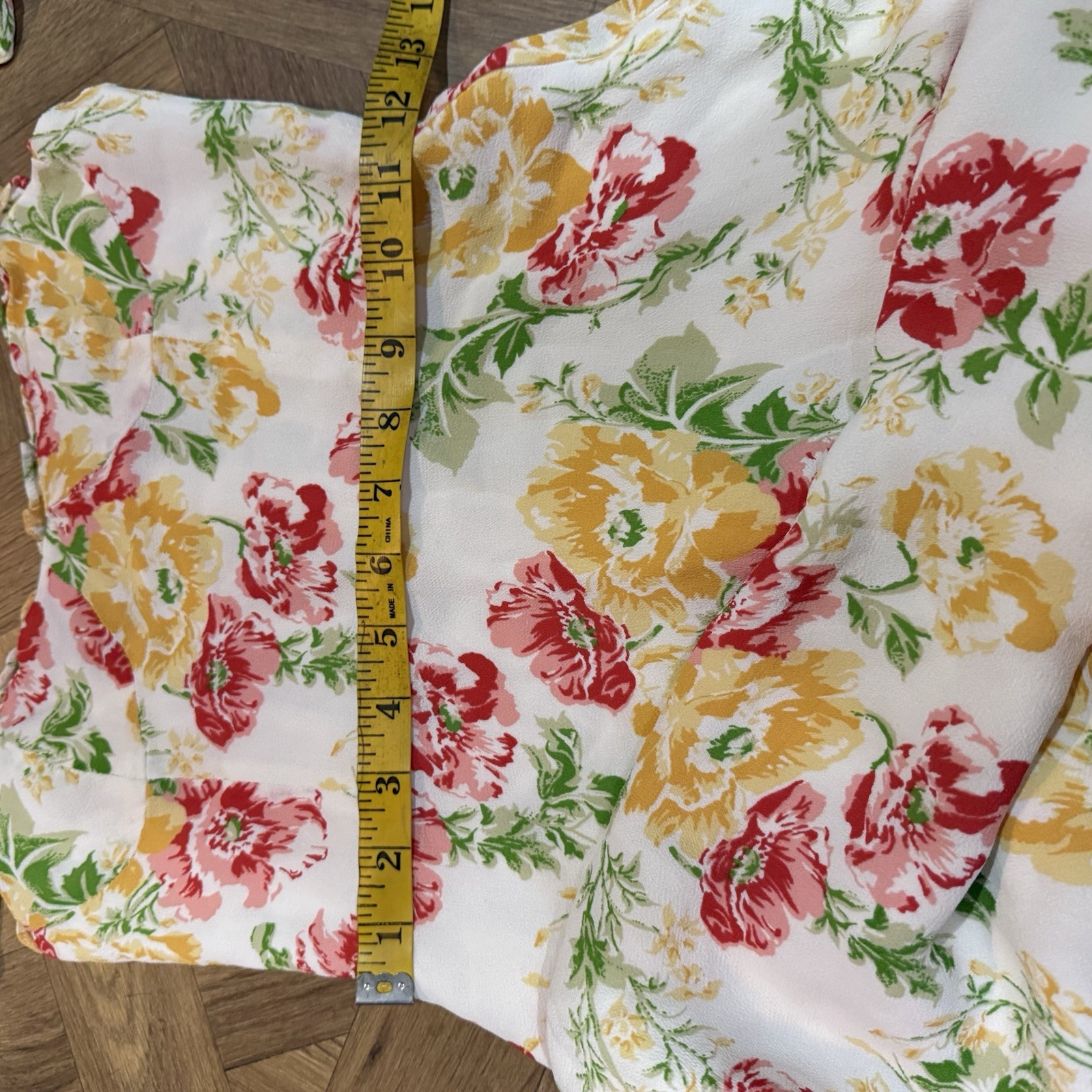 REFORMATION Nikita Floral Georgette Midi Dress In Winona Size 6 Bows Ruffles