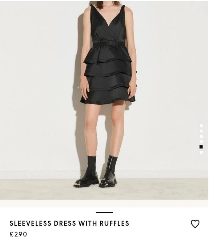 Women Sandro Paris Dress Black Viscose M