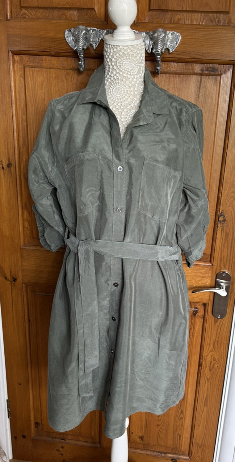 Ladies Shirt Dress by Velvet Heart Size XL Khaki NWOT