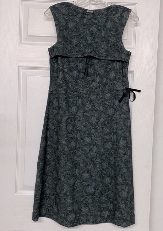 Merrell Opti-Wick Activewear Tropical Floral Print Gray Dress SPF 20+ Size S
