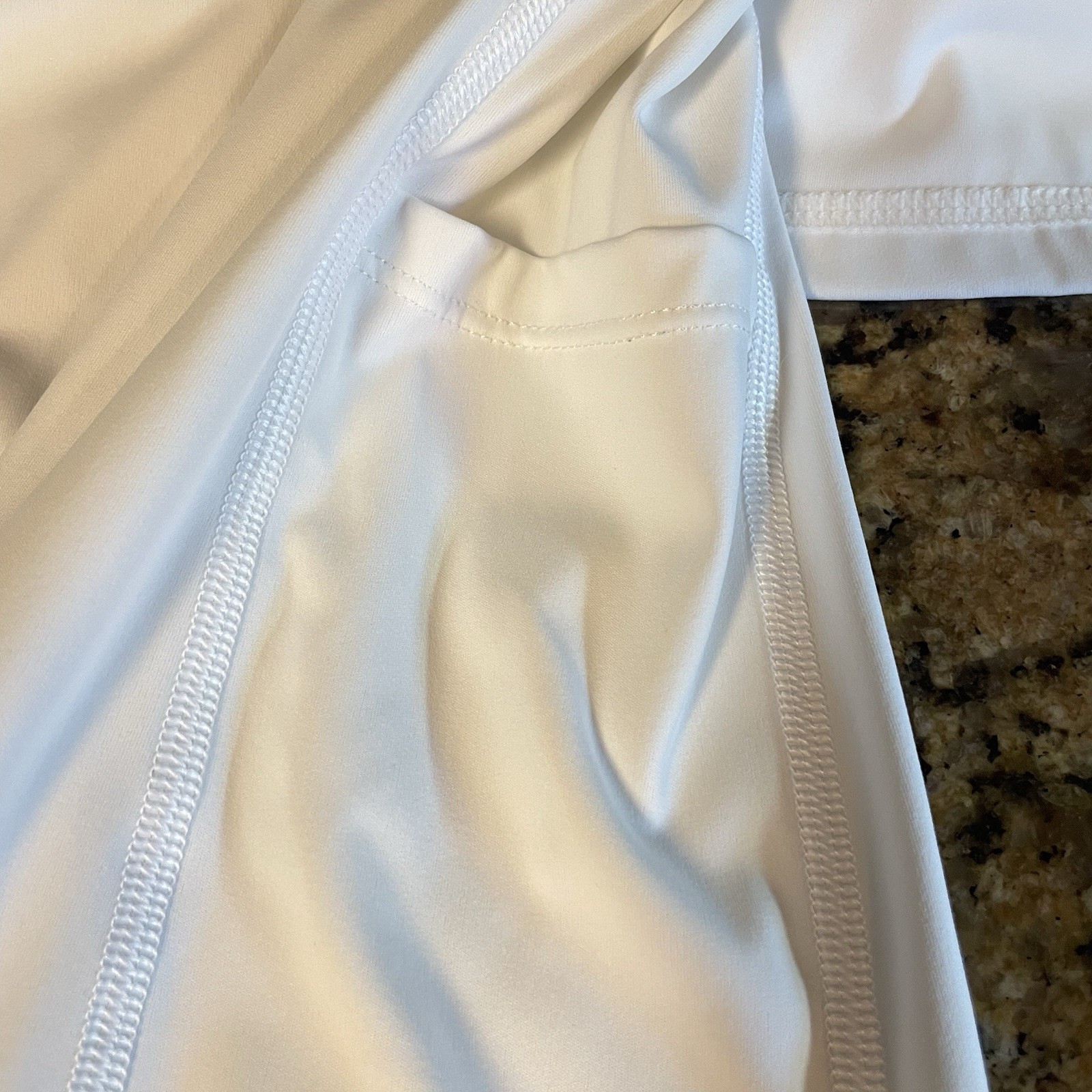 IUGA Tennis Dress Workout/Exercise Built-in Bras & Shorts w/Pockets White Sz M