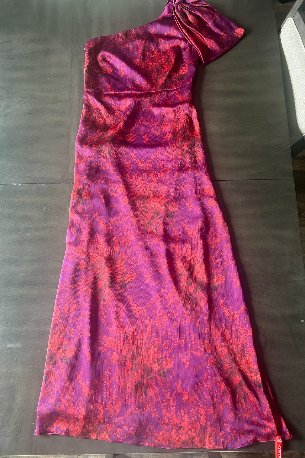 Sachin and Babi Chelsea Gown Raspberry Bouquet Size 8