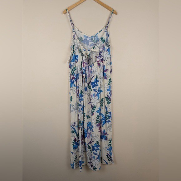 Isabel Maternity by Ingrid & Isabel Tie-Back Floral Maxi Boho Dress NWT