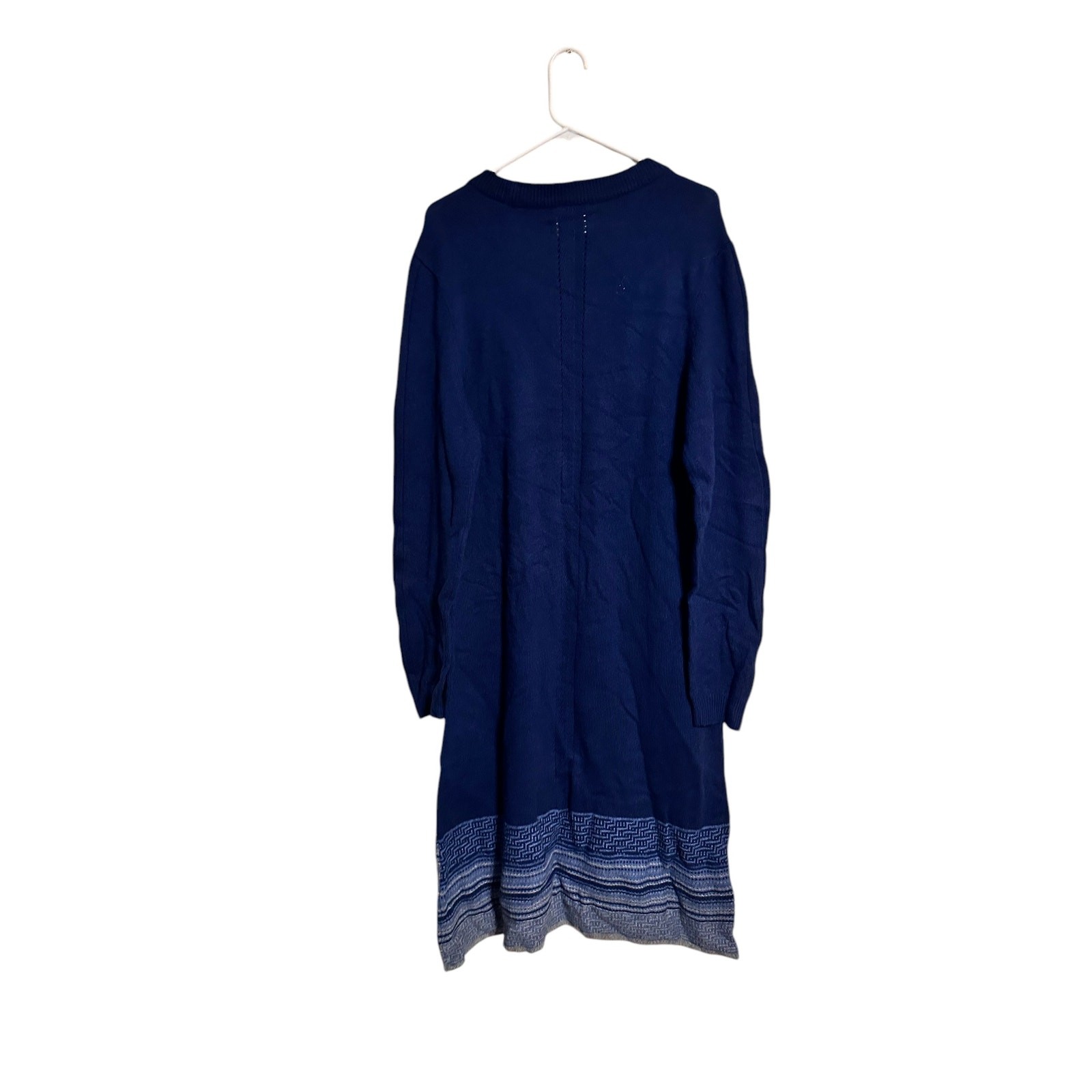 Aventura Navy Blue Plus Size Sweater Dress Size 2X Wool Cashmere Blend NWT