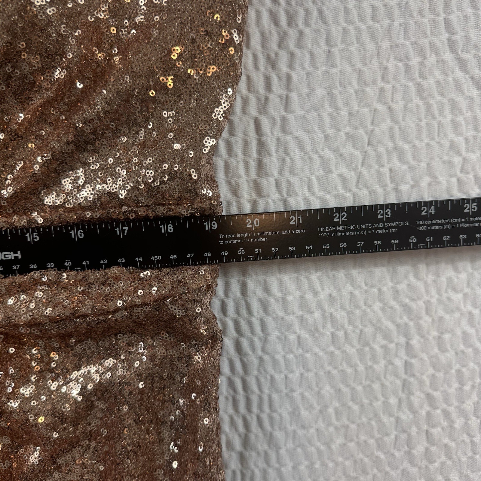Revelry Bijou Rose Gold Sequin Maxi Dress Size 22 Formal Bridesmaid