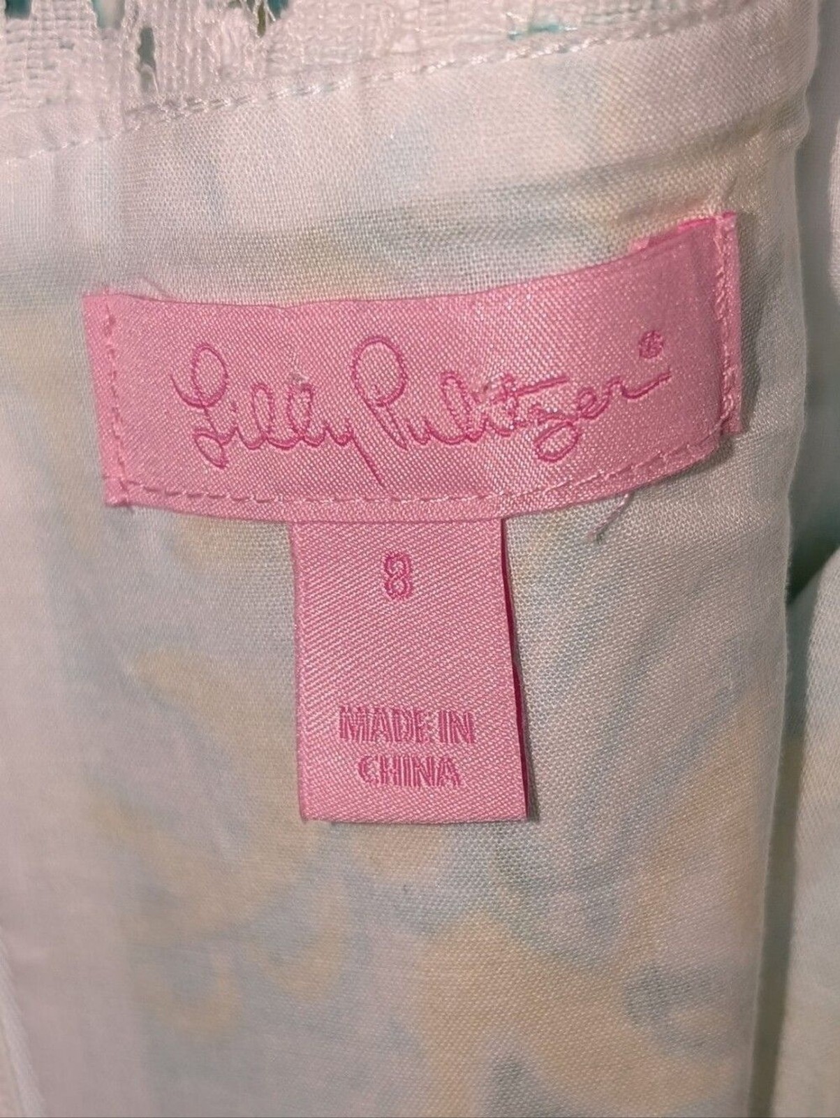 Lilly Pulitzer Sofia Lace Shift Dress Dandelion Yellow Beach Gypsies size 8
