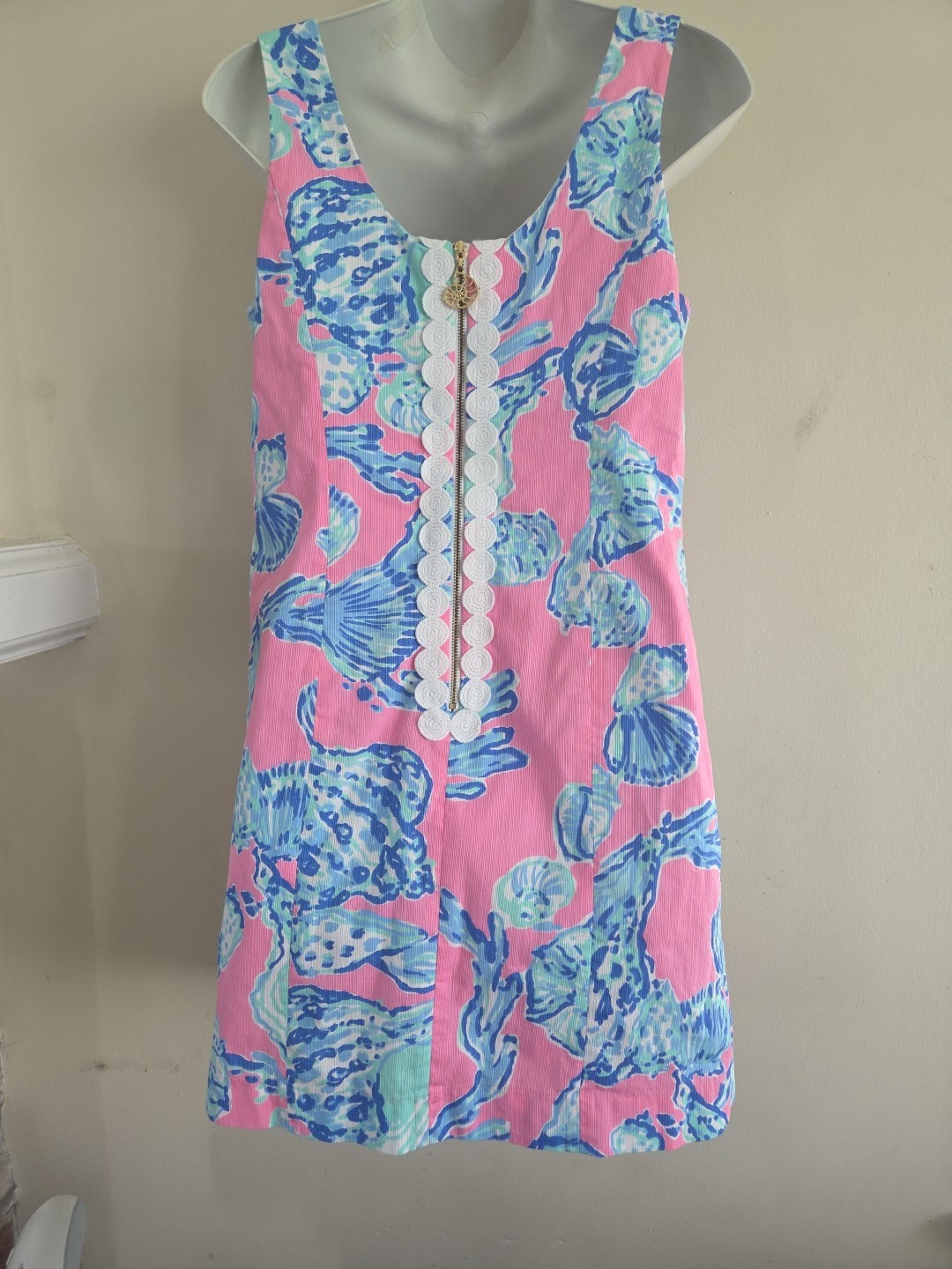 LILLY PULITZER Barefoot Princess Cathy shift dress Sz4 Beach Cottage Colorful