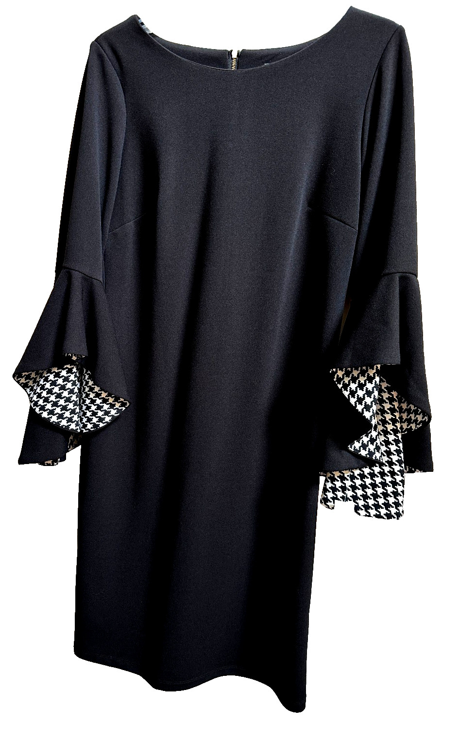 Shelby & Palmer Women Black 3/4 Bell Sleeve Dress Sz 8 NWT