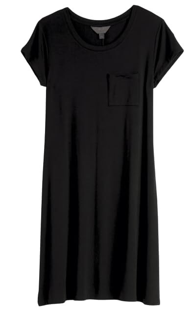 Alison Short Sleeve One Pocket Scoop Neck T-Shirt Dress – Market & Spruce (as…