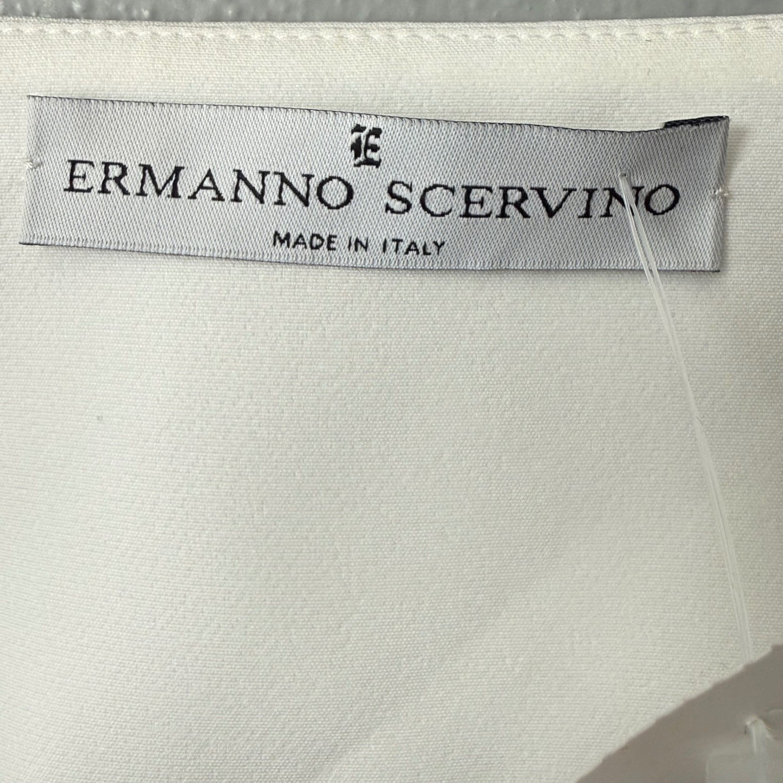 Ermanno Scervino Tailored White Cut-Out Dress | IT 42 (US 6) | NWT